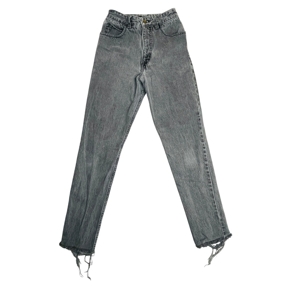 Guess Georges Marciano Women 27 High Rise Grey Acid Wash Tapered VINTAGE 1988